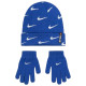 Nike Παιδικό σετ σκουφάκι & γάντια Swoosh Repeat Beanie Set Nike Παιδικό σετ σκουφάκι & γάντια Swoosh Repeat Beanie Set